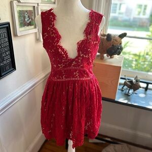 Altar’d State Red Cocktail Dress